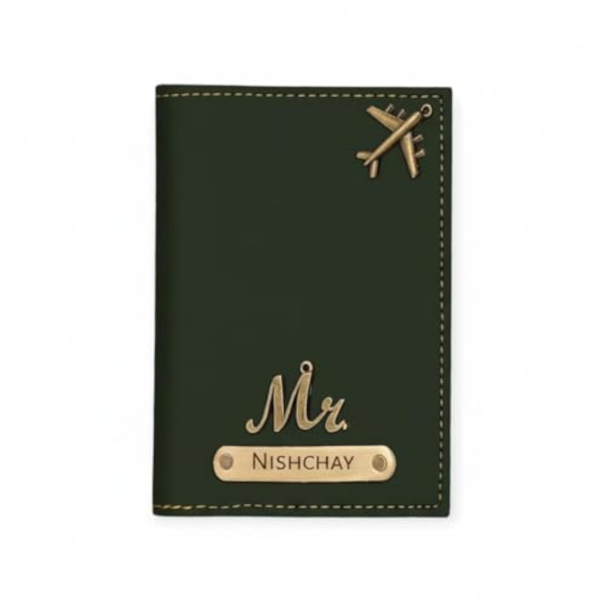 Personalized PU Leather Passport Cover with Name